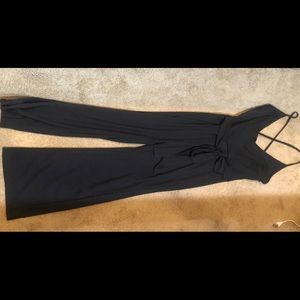 Sexy Low cut Black Romper